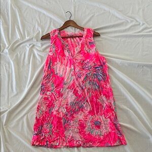 Lilly Pulitzer Pink and White Patterned Dress